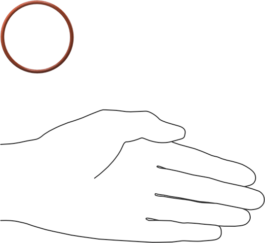 Yüksek Sıcaklık Silikon O-Ring, 3/32 Kesirli Genişlik, Dash Numarası 133