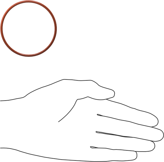 Yüksek Sıcaklık Silikon O-Ring, 3/32 Kesirli Genişlik, Dash Numarası 141