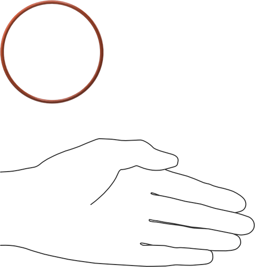 Yüksek Sıcaklık Silikon O-Ring, 3/32 Kesirli Genişlik, Dash Numarası 148