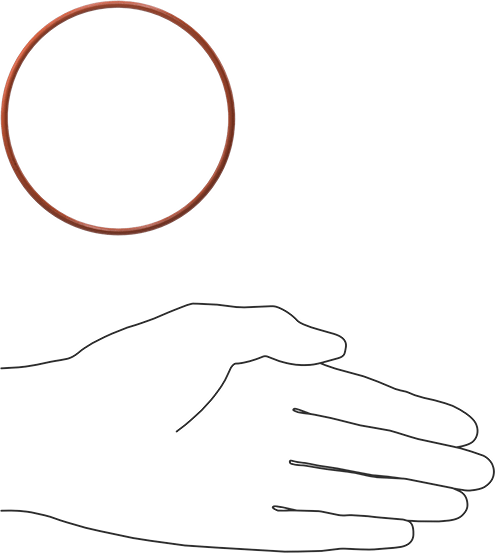 Yüksek Sıcaklık Silikon O-Ring, 3/32 Kesirli Genişlik, Dash Numarası 152