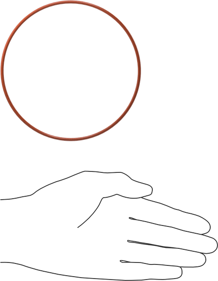 Yüksek Sıcaklık Silikon O-Ring, 3/32 Kesirli Genişlik, Dash Numarası 157