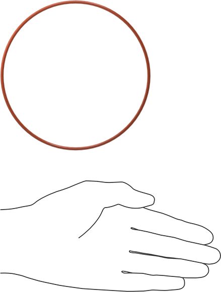 Yüksek Sıcaklık Silikon O-Ring, 3/32 Kesirli Genişlik, Dash Numarası 158