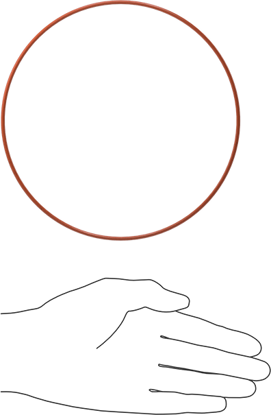 Yüksek Sıcaklık Silikon O-Ring, 3/32 Kesirli Genişlik, Dash Numarası 164