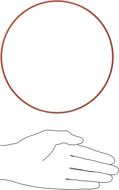 Yüksek Sıcaklık Silikon O-Ring, 3/32 Kesirli Genişlik, Dash Numarası 166