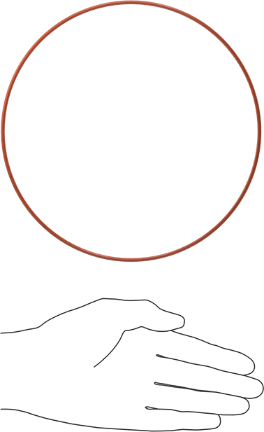 Yüksek Sıcaklık Silikon O-Ring, 3/32 Kesirli Genişlik, Dash Numarası 167