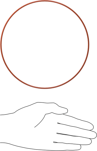 Yüksek Sıcaklık Silikon O-Ring, 3/32 Kesirli Genişlik, Dash Numarası 165