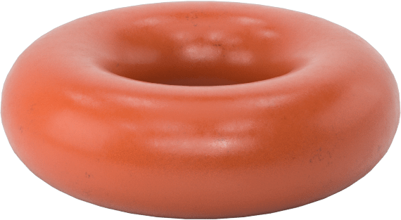 Yüksek Sıcaklık Silikon O-Ring, 1/8 Kesirli Genişlik, 201 Dash Numarası