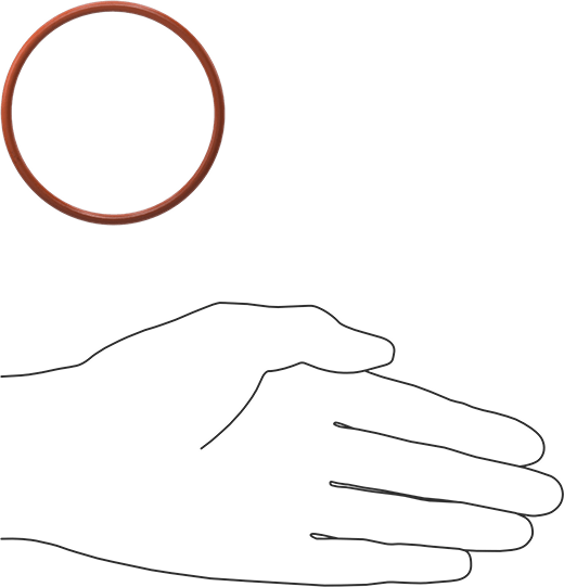 Yüksek Sıcaklık Silikon O-Ring, 1/8 Kesirli Genişlik, Dash Numarası 231