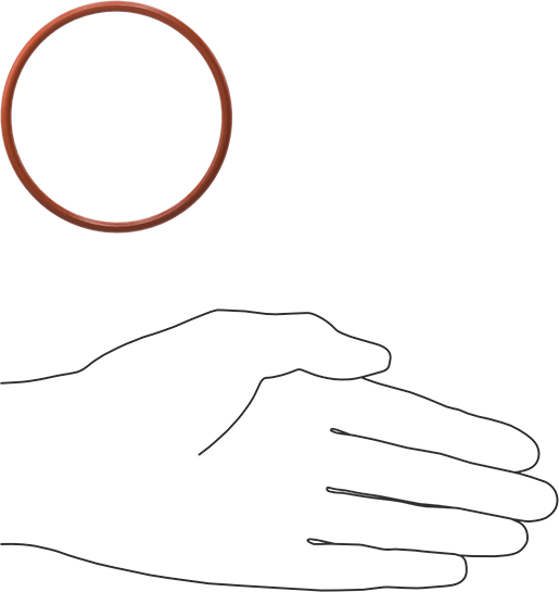 Yüksek Sıcaklık Silikon O-Ring, 1/8 Kesirli Genişlik, Dash Numarası 232