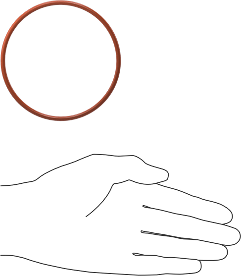 Yüksek Sıcaklık Silikon O-Ring, 1/8 Kesirli Genişlik, Dash Numarası 237