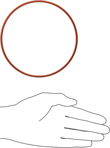 Yüksek Sıcaklık Silikon O-Ring, 1/8 Kesirli Genişlik, Dash Numarası 249