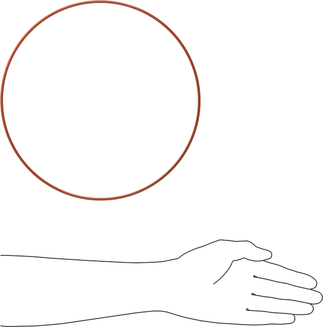 Yüksek Sıcaklık Silikon O-Ring, 1/8 Kesirli Genişlik, Dash Numarası 274