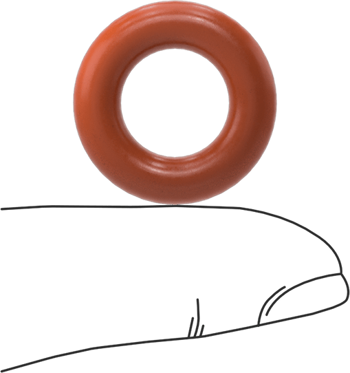 Yüksek Sıcaklık Silikon O-Ring, 3/16 Kesirli Genişlik, Dash Numarası 310