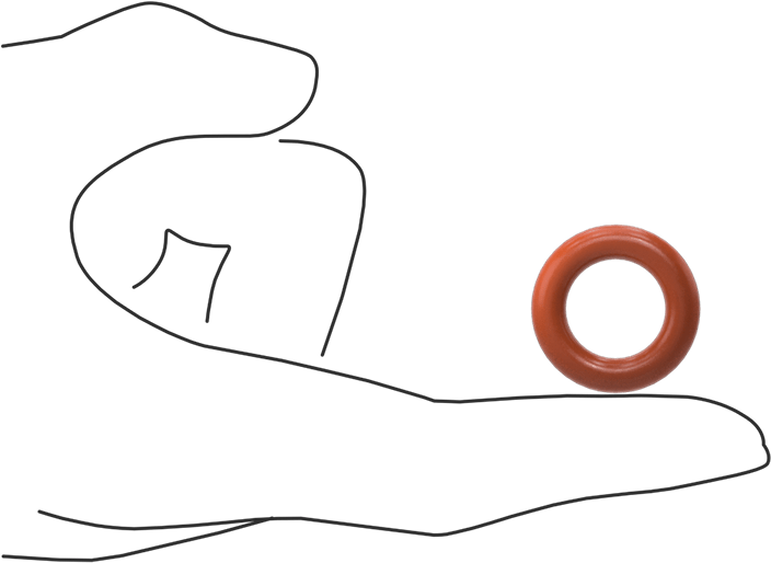 Yüksek Sıcaklık Silikon O-Ring, 3/16 Kesirli Genişlik, Dash Numarası 312