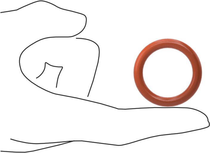 Yüksek Sıcaklık Silikon O-Ring, 3/16 Kesirli Genişlik, Dash Numarası 320