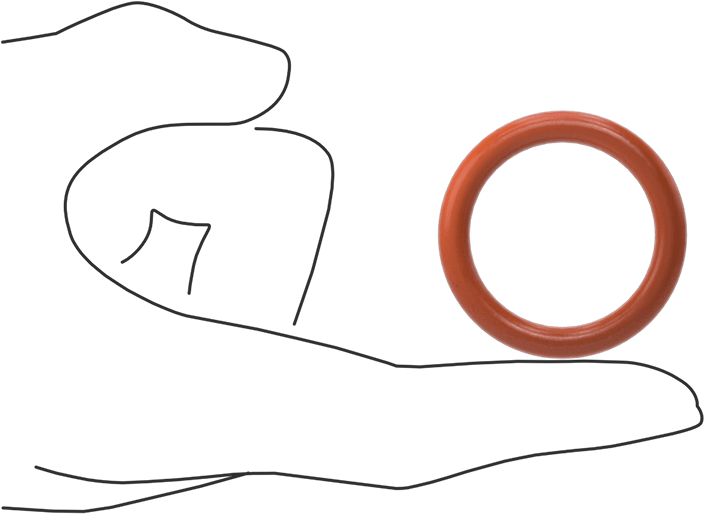 Yüksek Sıcaklık Silikon O-Ring, 3/16 Kesirli Genişlik, Dash Numarası 322