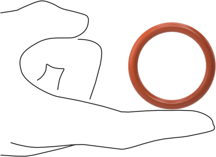 Yüksek Sıcaklık Silikon O-Ring, 3/16 Kesirli Genişlik, Dash Numarası 325