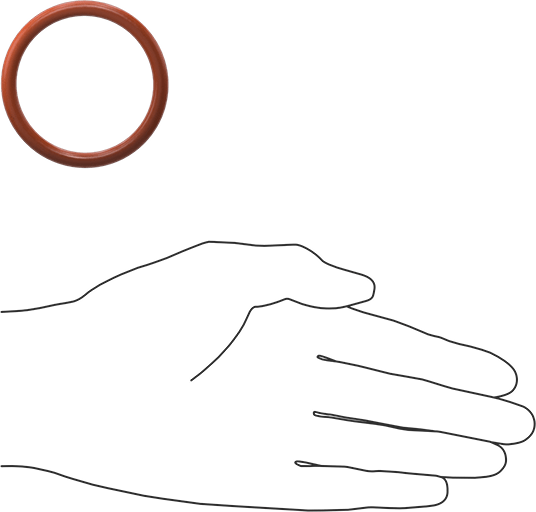 Yüksek Sıcaklık Silikon O-Ring, 3/16 Kesirli Genişlik, Dash Numarası 328