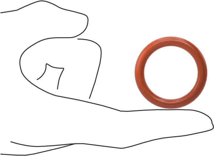 Yüksek Sıcaklık Silikon O-Ring, 3/16 Kesirli Genişlik, Dash Numarası 321