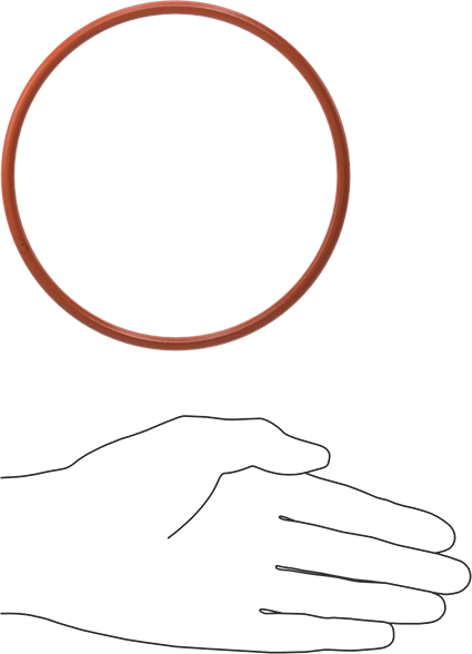 Yüksek Sıcaklık Silikon O-Ring, 3/16 Kesirli Genişlik, Dash Numarası 353