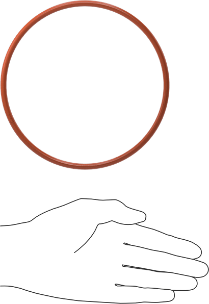 Yüksek Sıcaklık Silikon O-Ring, 3/16 Kesirli Genişlik, Dash Numarası 357