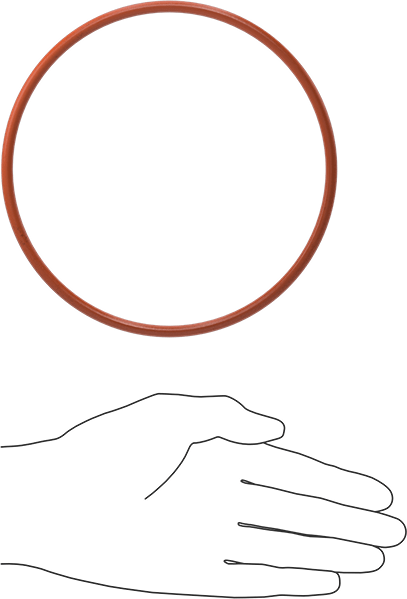 Yüksek Sıcaklık Silikon O-Ring, 3/16 Kesirli Genişlik, Dash Numarası 358