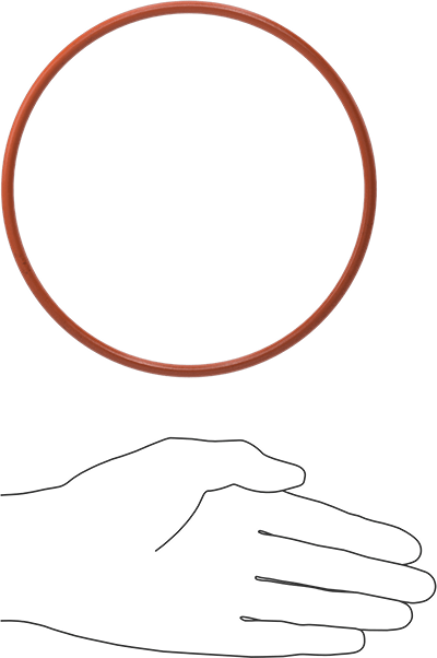 Yüksek Sıcaklık Silikon O-Ring, 3/16 Kesirli Genişlik, Dash Numarası 360