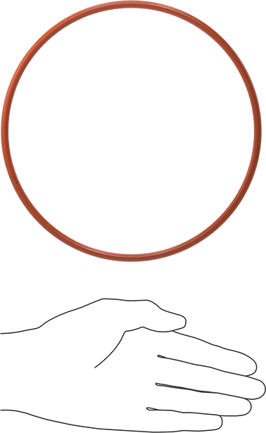 Yüksek Sıcaklık Silikon O-Ring, 3/16 Kesirli Genişlik, Dash Numarası 364