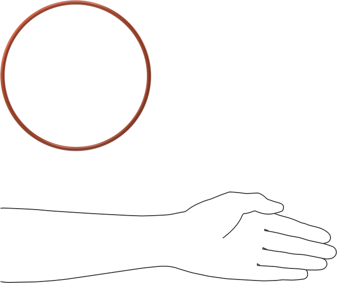 Yüksek Sıcaklık Silikon O-Ring, 3/16 Kesirli Genişlik, Dash Numarası 365