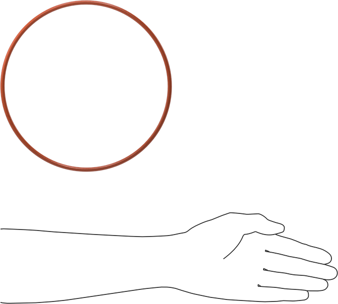 Yüksek Sıcaklık Silikon O-Ring, 3/16 Kesirli Genişlik, Dash Numarası 369