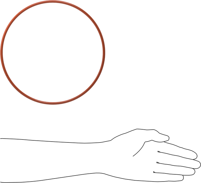 Yüksek Sıcaklık Silikon O-Ring, 3/16 Kesirli Genişlik, Dash Numarası 370