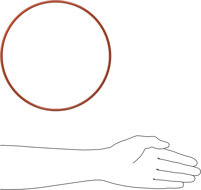 Yüksek Sıcaklık Silikon O-Ring, 3/16 Kesirli Genişlik, Dash Numarası 372