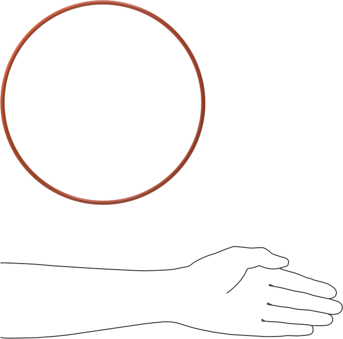 Yüksek Sıcaklık Silikon O-Ring, 3/16 Kesirli Genişlik, Dash Numarası 375