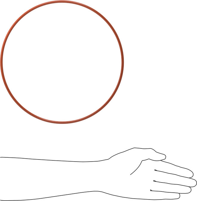 Yüksek Sıcaklık Silikon O-Ring, 3/16 Kesirli Genişlik, Dash Numarası 377