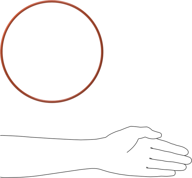 Yüksek Sıcaklık Silikon O-Ring, 3/16 Kesirli Genişlik, Dash Numarası 371