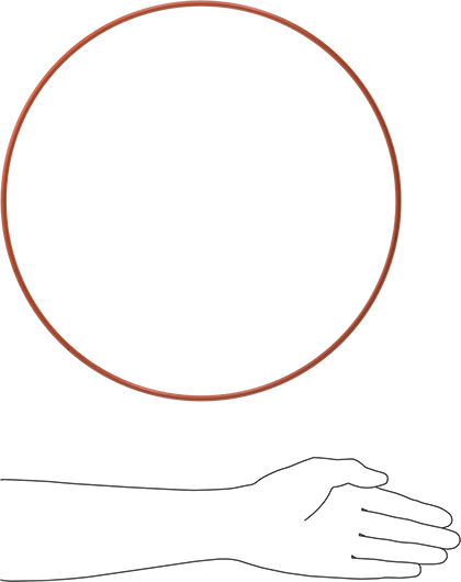 Yüksek Sıcaklık Silikon O-Ring, 3/16 Kesirli Genişlik, Dash Numarası 383