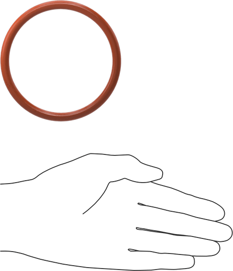 Yüksek Sıcaklık Silikon O-Ring, 1/4 Kesirli Genişlik, Dash Numarası 415