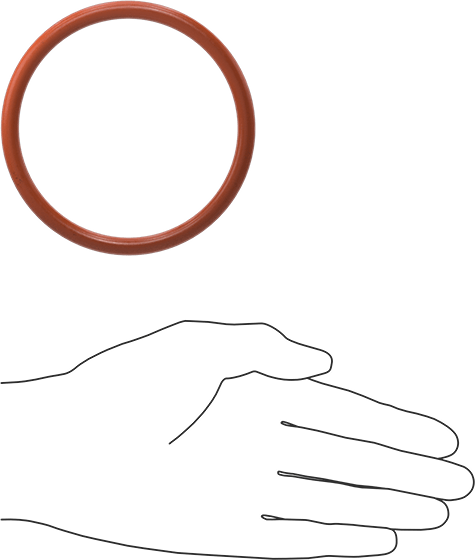 Yüksek Sıcaklık Silikon O-Ring, 1/4 Kesirli Genişlik, Dash Numarası 416