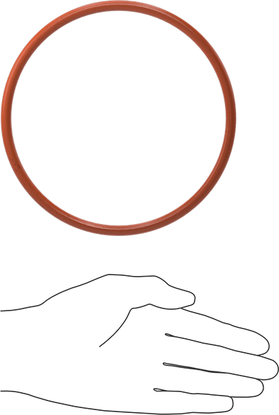 Yüksek Sıcaklık Silikon O-Ring, 1/4 Kesirli Genişlik, Dash Numarası 434