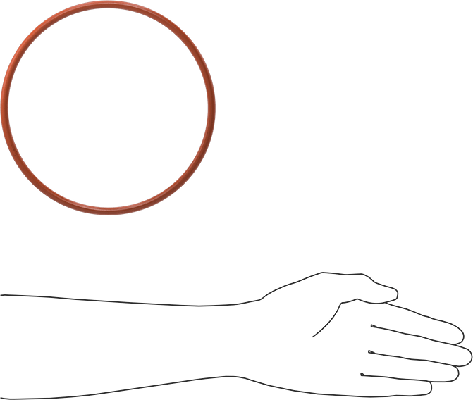 Yüksek Sıcaklık Silikon O-Ring, 1/4 Kesirli Genişlik, Dash Numarası 441