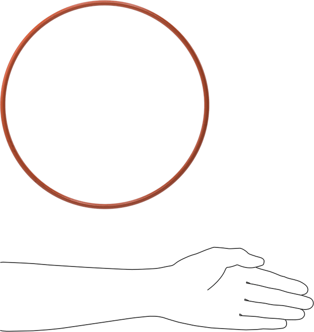 Yüksek Sıcaklık Silikon O-Ring, 1/4 Kesirli Genişlik, Dash Numarası 450