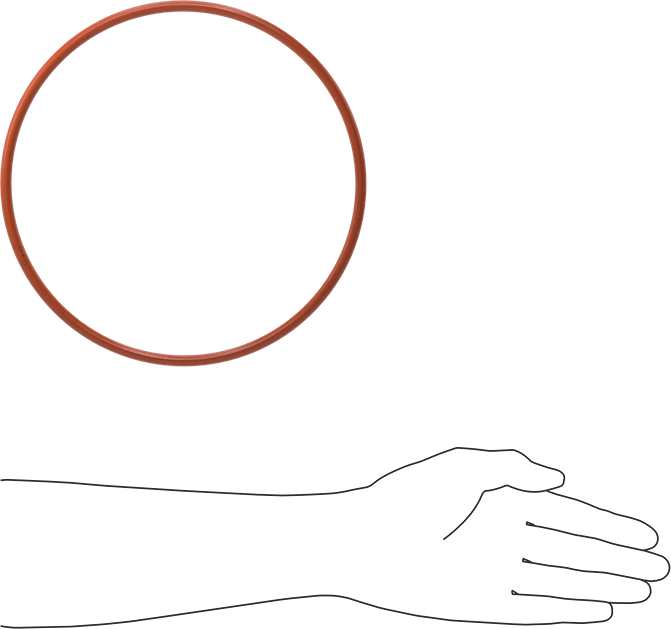 Yüksek Sıcaklık Silikon O-Ring, 1/4 Kesirli Genişlik, Dash Numarası 446