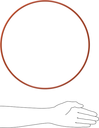 Yüksek Sıcaklık Silikon O-Ring, 1/4 Kesirli Genişlik, Dash Numarası 458