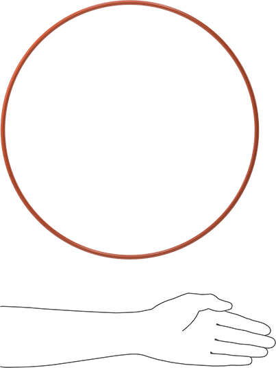 Yüksek Sıcaklık Silikon O-Ring, 1/4 Kesirli Genişlik, Dash Numarası 459