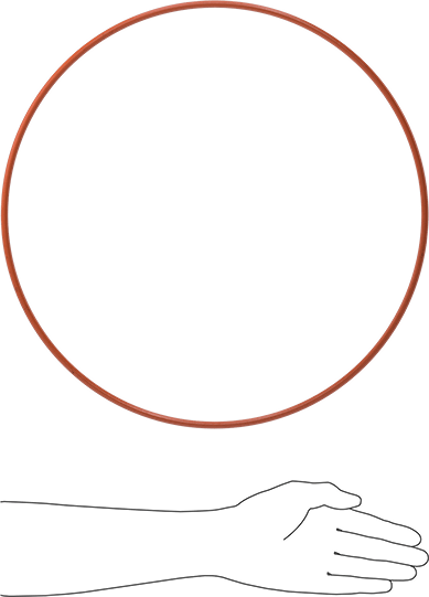 Yüksek Sıcaklık Silikon O-Ring, 1/4 Kesirli Genişlik, Dash Numarası 461