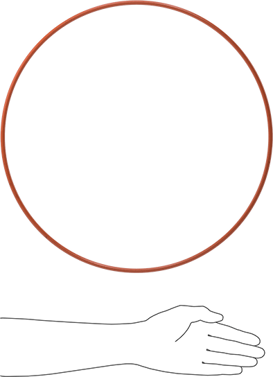 Yüksek Sıcaklık Silikon O-Ring, 1/4 Kesirli Genişlik, Dash Numarası 462