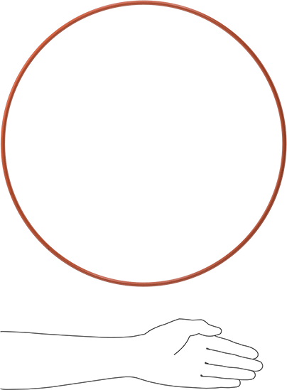 Yüksek Sıcaklık Silikon O-Ring, 1/4 Kesirli Genişlik, Dash Numarası 464