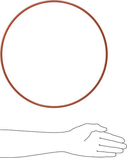 Yüksek Sıcaklık Silikon O-Ring, 1/4 Kesirli Genişlik, Dash Numarası 456