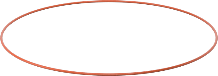 Yüksek Sıcaklık Silikon O-Ring, 1/4 Kesirli Genişlik, Dash Numarası 475