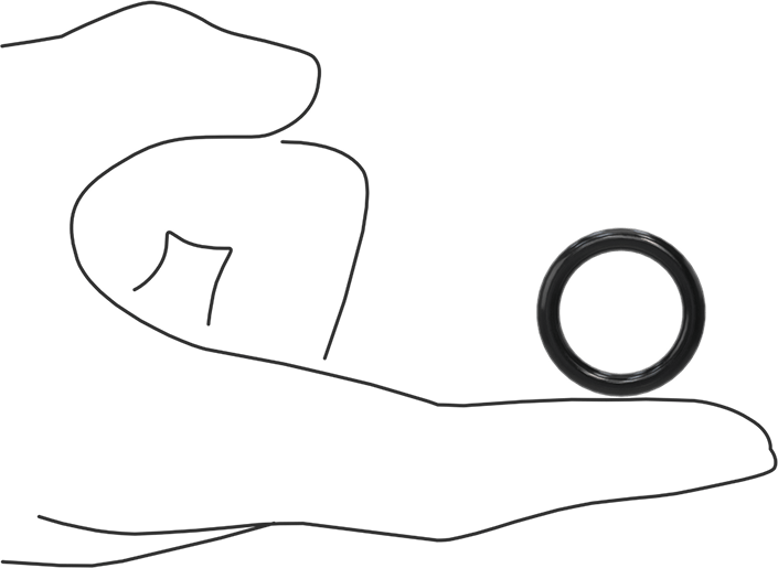 Kimyasala Dayanıklı Viton® Floroelastomer O-Ring, Yüksek Basınç, 1/8 Kesirli Genişlik, Dash Numarası 210